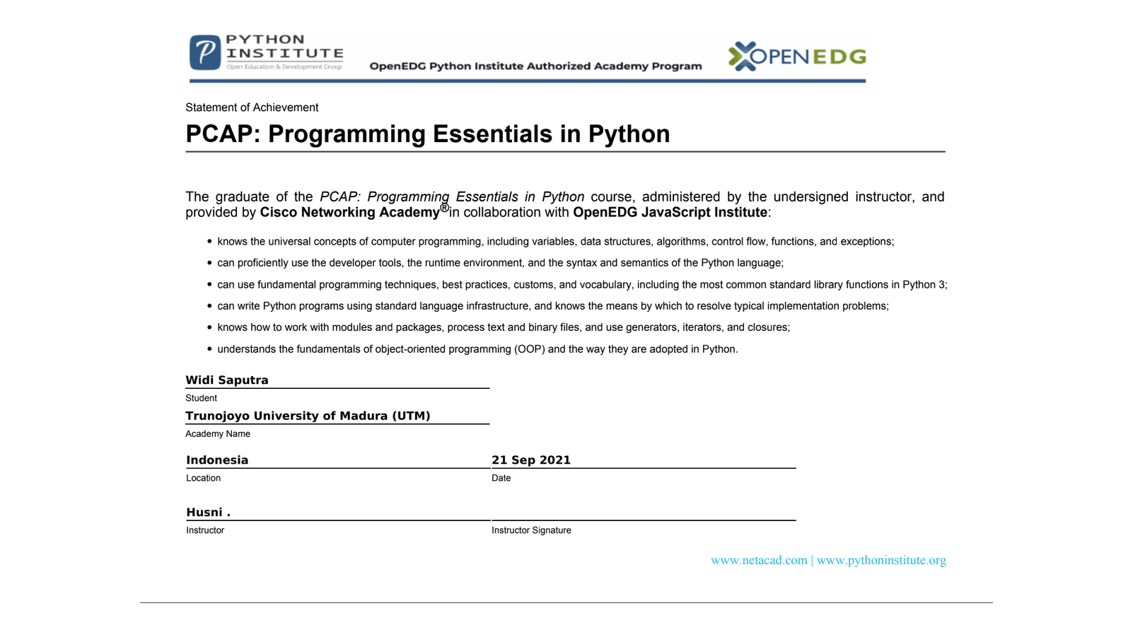 PCAP - Programming Essentials in Python